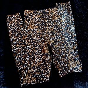 American Apparel Leopard Print Pants